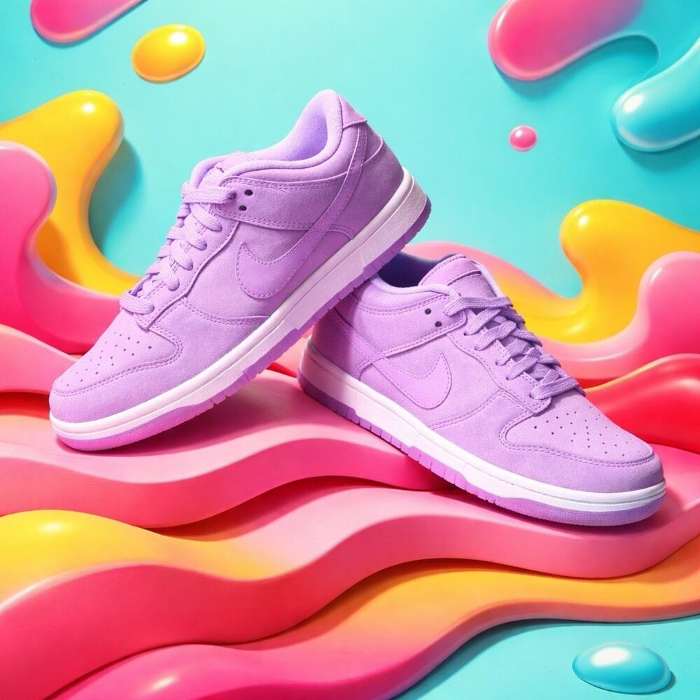 Nike Dunk Low PRM MF Fuchsia Size 6.5 Women 5 Men icy pink bottom